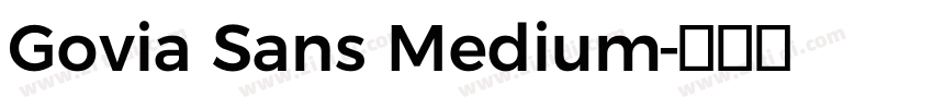 Govia Sans Medium字体转换